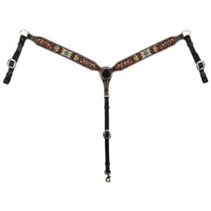 Distressed Beaded Tribal Breast Collar BSRX411695