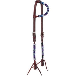 King Sierra Beaded Single Ear Headstall HSJT7054