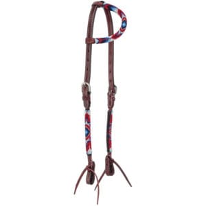 King Santa Fe Beaded Single Ear Headstall HSJT7058