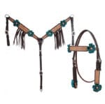 Circle Y Dusty Rose Vintage Set Browband and Breast Collar SET10302