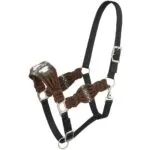 Wool String Nylon Halter Brown/Gray/Cream HT152516N