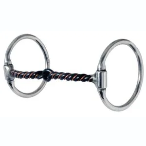 Stage A bits are great for starting horses, training, or maintaining steady contact. Aspects include direct reining, non-leverage loose rings and dee rings with mouthpiece diameters 5/16" and over.