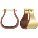 Polished Brass Wood Stirrups - Youth ST579986